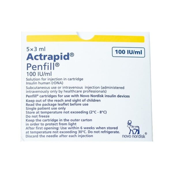 Actrapid Penfill 3 ml 100 IU-ml - 5 C...