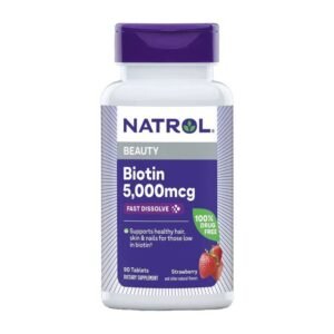 Natrol Beauty Biotin 5000mcg Fast Dis...