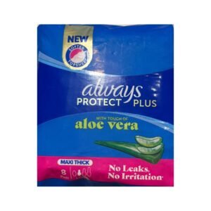 Always Protect Plus Aloe Vera Maxi Thick Long Pads - 8 Pads