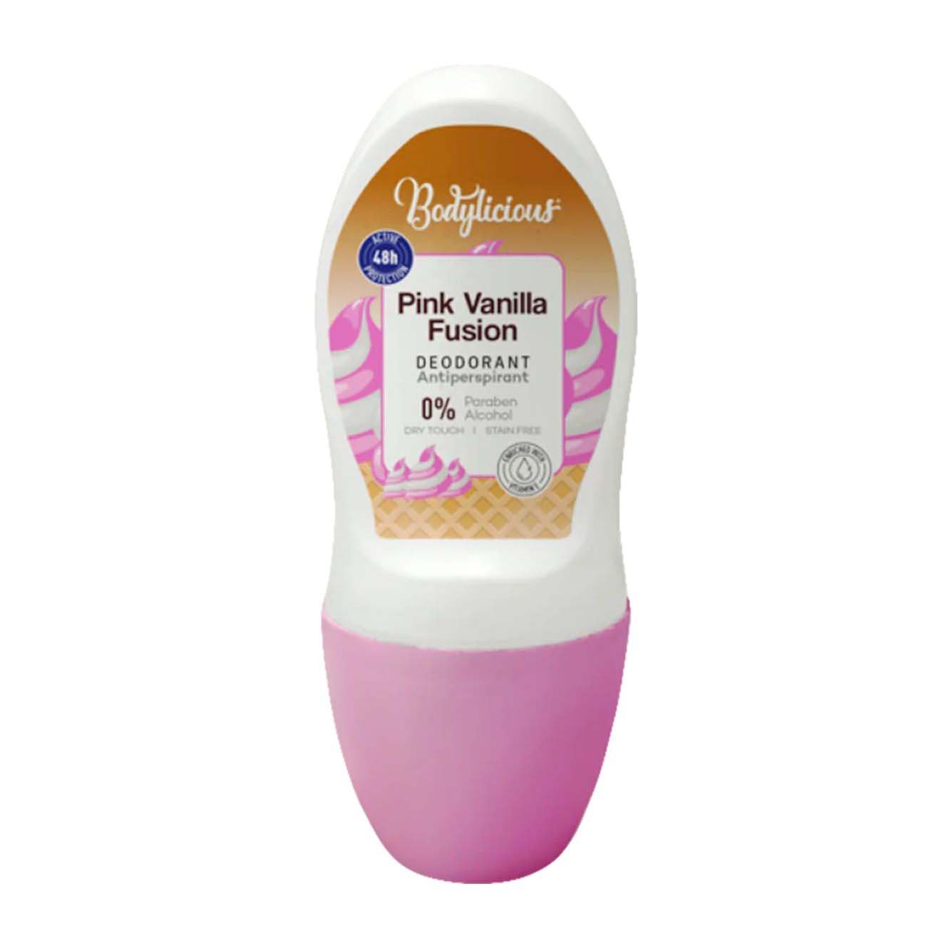 Bodylicious Pink Vanilla Fusion Roll-On Deodorant - 50ml