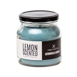 Candle Connection Lemon Scented Citronella Candle In Aqua