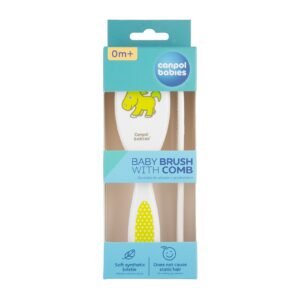 Canpol Babies Soft Baby Brush and Comb Transparent (0m+)