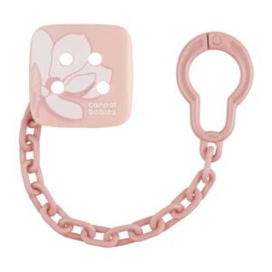 Canpol Babies Soother Holder Babiesboo Gold Pink (0m+)