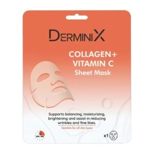 Derminix Collagen + Vitamin C Sheet Mask – 1 Sheet