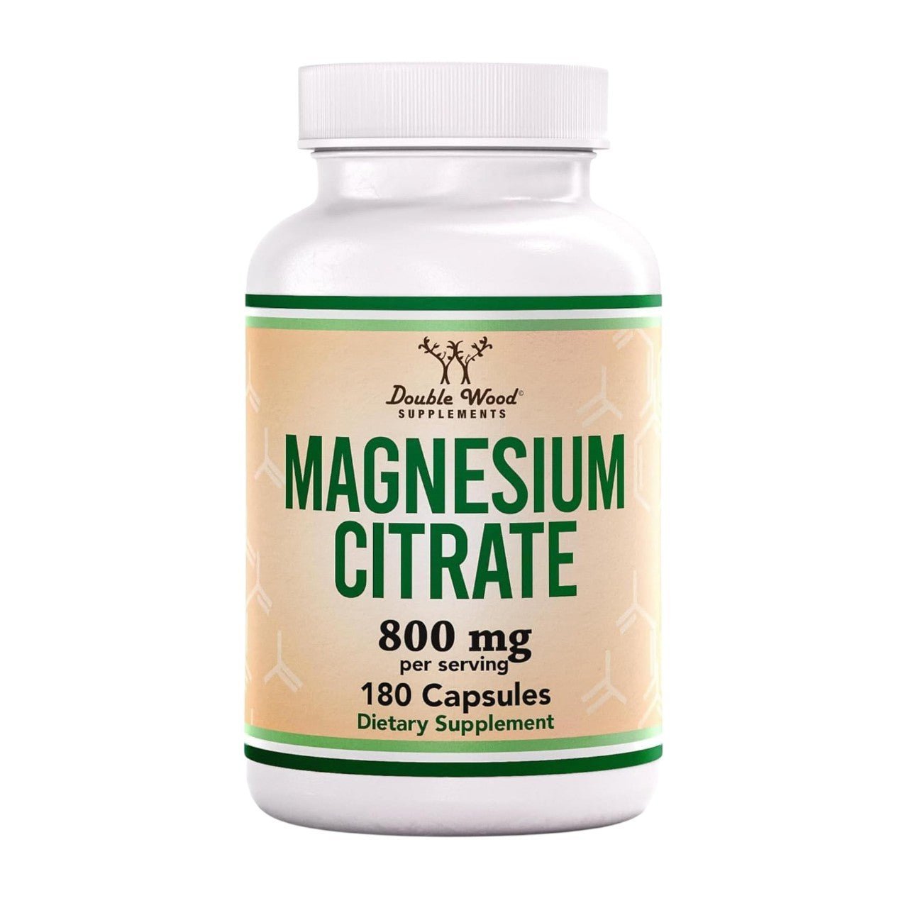 Double Wood Supplements Magnesium Citrate 800 Mg - 180 Veg Capsules