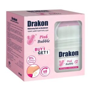 Drakon Offer 1+1 Whitening Pink Bubble Roll On Deodorant - 50ml