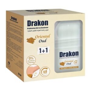 Drakon Whitening Oud Deodorant Roll On 50ml - 2 Pcs