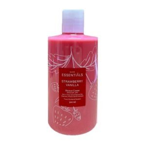 Essentials Strawberry Vanilla Shower Cream – 500ml
