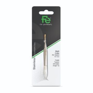 Fe Classic Tweezer Gold Plated Straight Tip