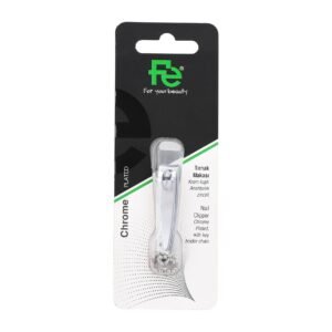 Fe Nail Clipper Small Chrome Plated Key Holder With Chain