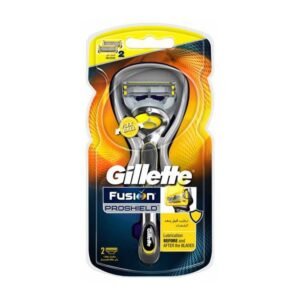 Gillette Fusion Proshield Lubication Before and After The Blades + 2 Razor