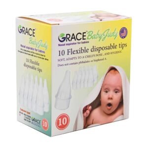 Grace Baby Judy Flexible Nasal Aspirator Disposable Tips - 10 Pcs