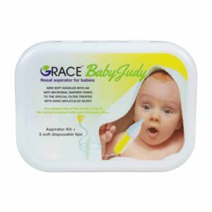 Grace Baby Judy Nazal Aspirator For Babies Aspirator Kit + 3 Soft Disposable Tips.