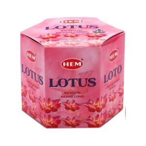 Hem Lotus Backflow Incense Cones – 40 Cones