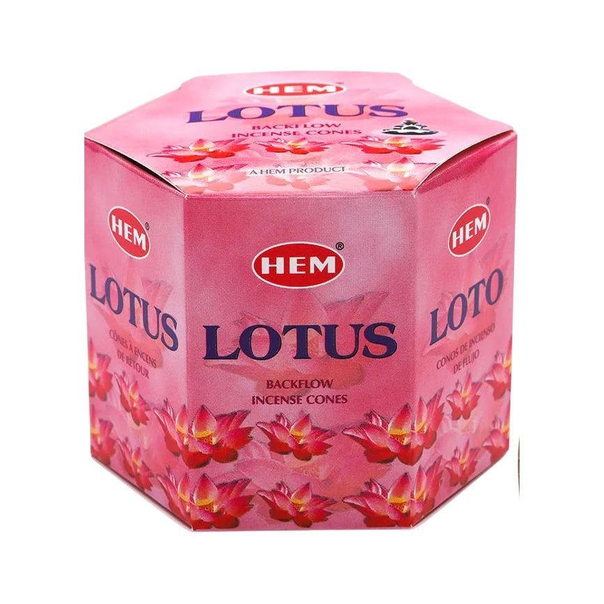 Hem Lotus Backflow Incense Cones – 40 Cones