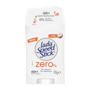 Lady Speed Stick Zero% 48H Fresh Coconut Deodorant Stick - 40gm