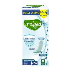 Molped Mega Saving Maxi Compressed Extra Long Pads - 24 Pads