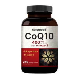 Naturebell CoQ10 400mg with Omega 3 Capsules - 240 Capsules