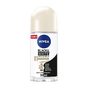 Nivea Black & White Invisible Silky Smooth Deodorant Roll-On - 50ml