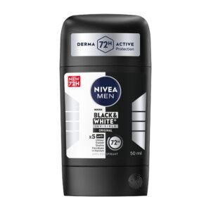 Nivea Men Black & White Invisible 72H Antiperspirant Deodorant Stick - 50ml
