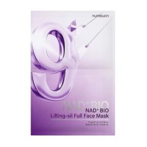 Numbuzin No.9 Nad+ Bio Lifting Sil Full Face Mask - (4 Sheets + Lifting Band)