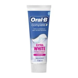 Oral-B Complete Plus Extra White Clean Mint Toothpaste - 75ml