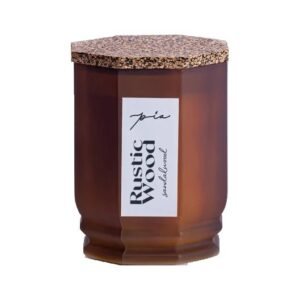 Pia Scents Rustic Wood Scented Candle