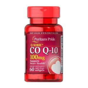 Puritan’s Pride Co Q-10 100mg Support Heart Health – 60 Softgels
