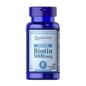 Puritan’s Pride Super Biotin 5000mcg - 60 Capsules