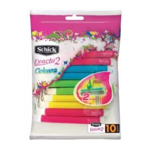 Schick Exacta 2 Colors Women’s Razors – 10 Pcs