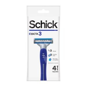 Schick Exacta 3 Men Razors – 4Pcs