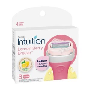 Schick Intuition Lemon Berry Breeze Refills Razors - 3 Pcs