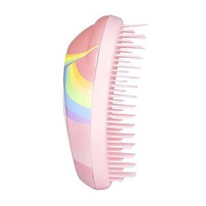 Tangle Teezer The Original Straight and Curly Mini Detangling Hair Brush - Rainbow Unicorn