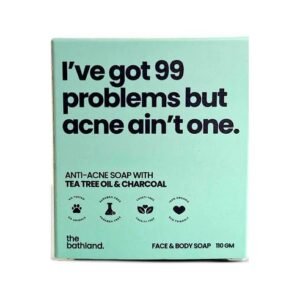 The Bathland Anti-Acne Soap With Tea Tree Oil & Charcoal – 110gm