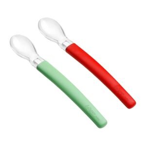 Wee Baby Feeding Spoons Silicone - 2 Pcs