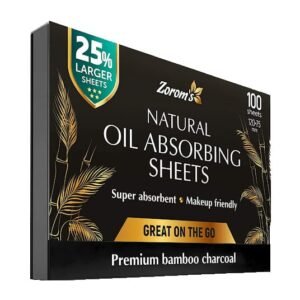 Zorom's Natural Oil Absorbing Blotting Paper - 100 Sheets